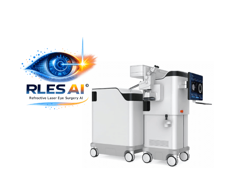 1200 Hz robotik excimer lazer platformu — RLES AI destekli lazer göz ameliyatı sistemi